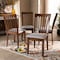 Baxton Studio Minette Grey Upholstered Walnut Brown Finished Wood Dining Chair, PK4 163-9879 - alternate 6